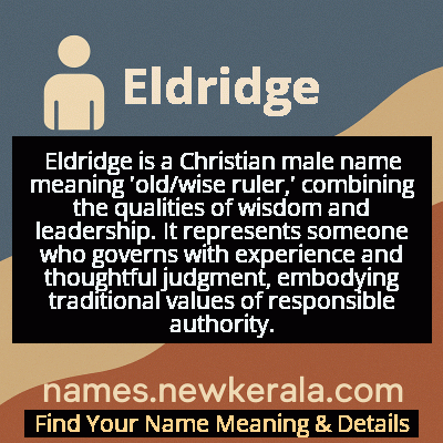Eldridge Name Meaning and Origin