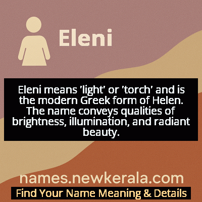 Eleni Name Meaning and Origin