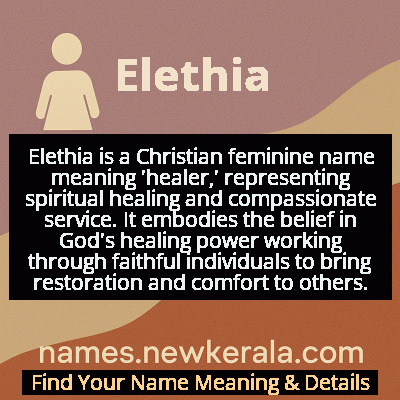 Elethia Name Meaning and Origin