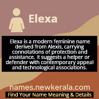 Elexa Name Meaning and Origin