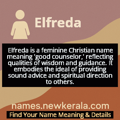 Elfreda Name Meaning and Origin