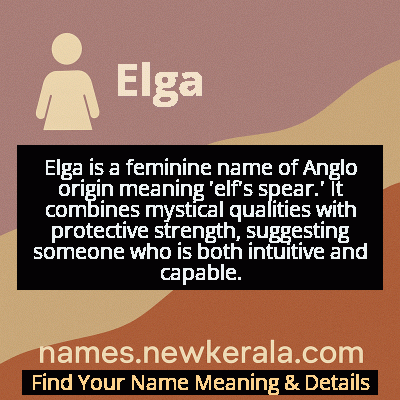 Elga Name Meaning and Origin