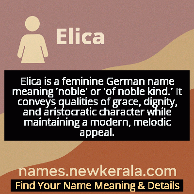 Elica Name Meaning and Origin