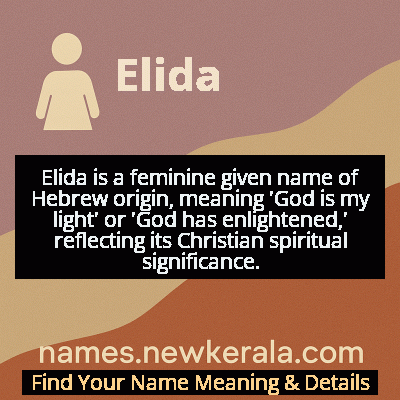 Elida Name Meaning and Origin