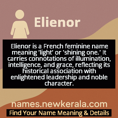 Elienor Name Meaning and Origin
