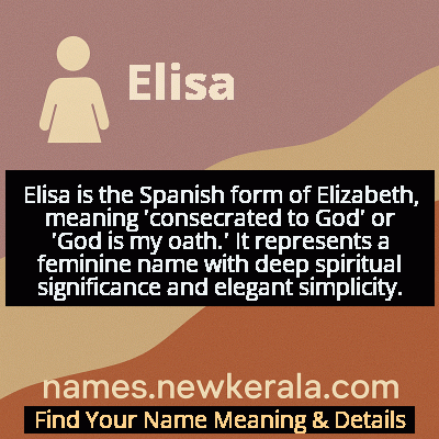 Elisa Name Meaning and Origin