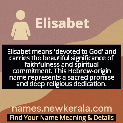 Elisabet Name Meaning and Origin