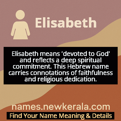 Elisabeth Name Meaning and Origin