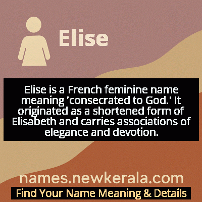 Elise Name Meaning and Origin