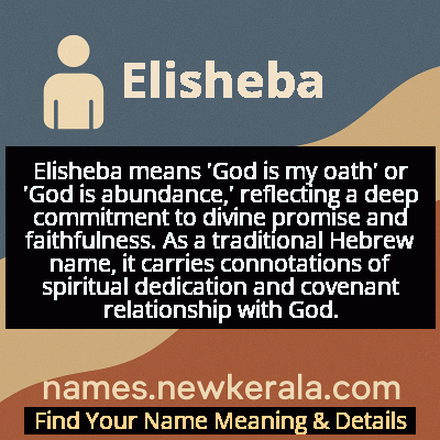 Elisheba Name Meaning and Origin