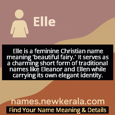 Elle Name Meaning and Origin