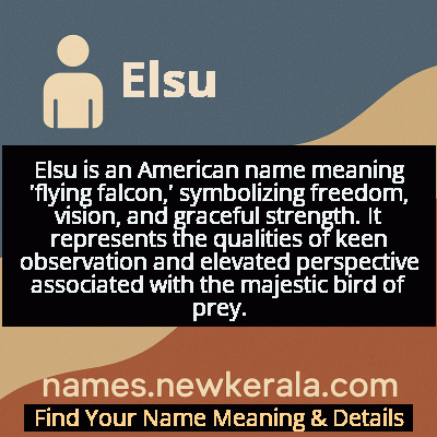 Elsu Name Meaning and Origin