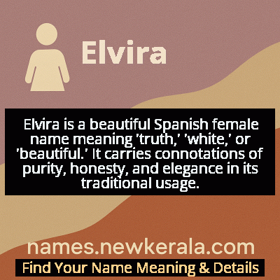 Elvira Name Meaning and Origin