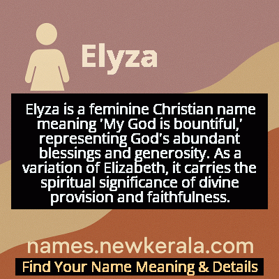 Elyza Name Meaning and Origin