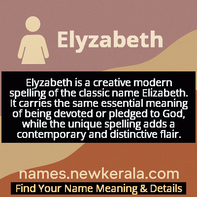 Elyzabeth Name Meaning and Origin