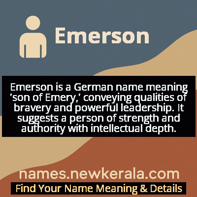 Emerson Name Meaning and Origin