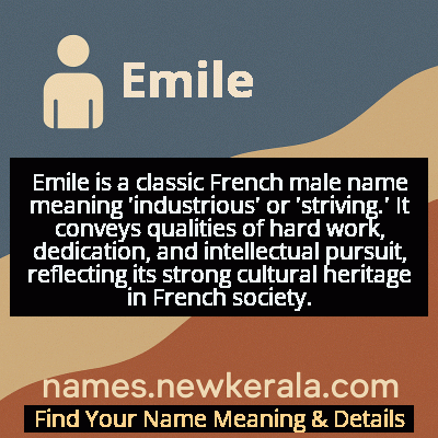 Emile Name Meaning and Origin