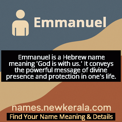 Emmanuel Name Meaning and Origin