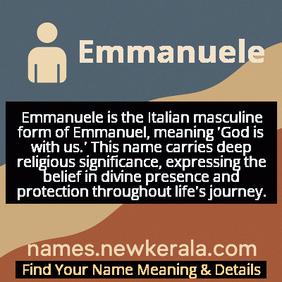 Emmanuele Name Meaning and Origin
