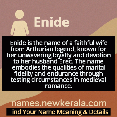 Enide Name Meaning and Origin