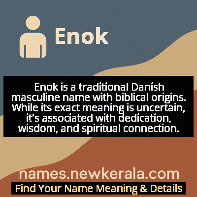 Enok Name Meaning and Origin