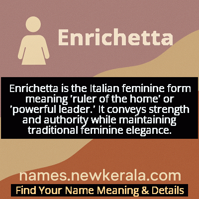 Enrichetta Name Meaning and Origin