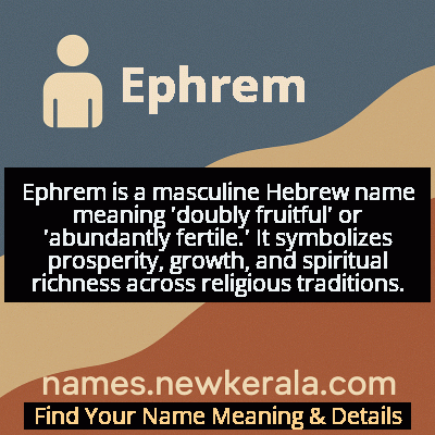 Ephrem Name Meaning and Origin