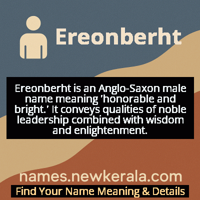Ereonberht Name Meaning and Origin