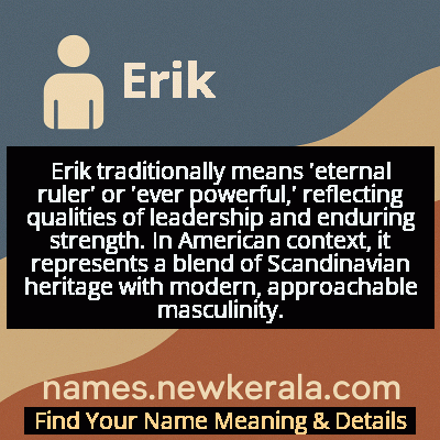 Erik Name Meaning and Origin