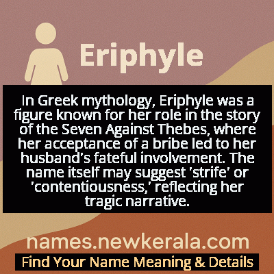 Eriphyle Name Meaning and Origin