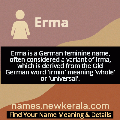 Erma Name Meaning and Origin