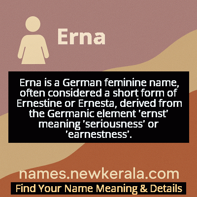 Erna Name Meaning and Origin