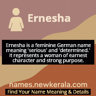 Ernesha Name Meaning and Origin