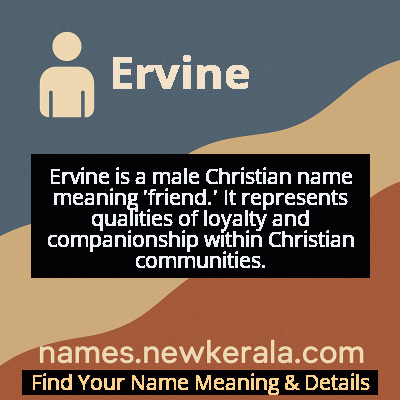 Ervine Name Meaning and Origin