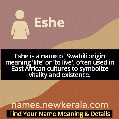 Eshe Name Meaning and Origin