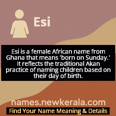 Esi Name Meaning and Origin