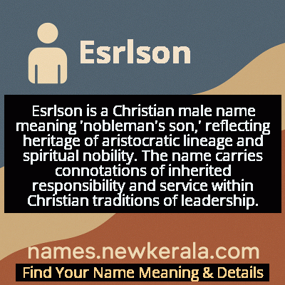 Esrlson Name Meaning and Origin
