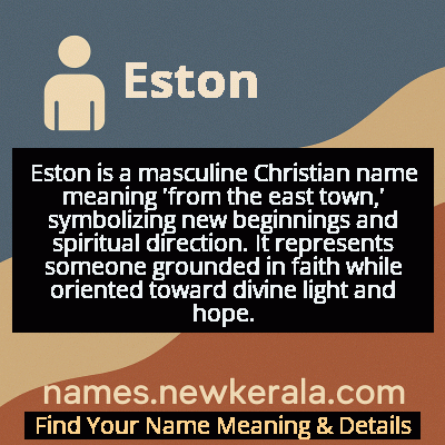 Eston Name Meaning and Origin