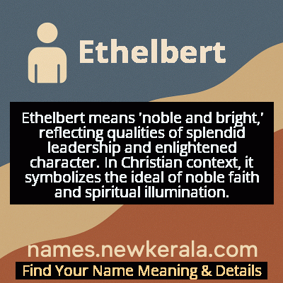 Ethelbert Name Meaning and Origin