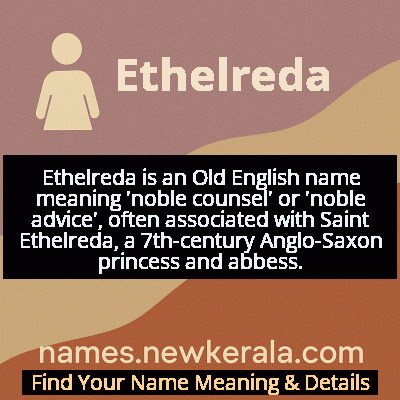 Ethelreda Name Meaning and Origin