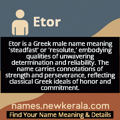 Etor Name Meaning and Origin