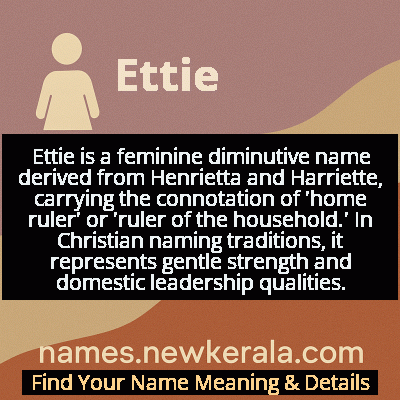 Ettie Name Meaning and Origin