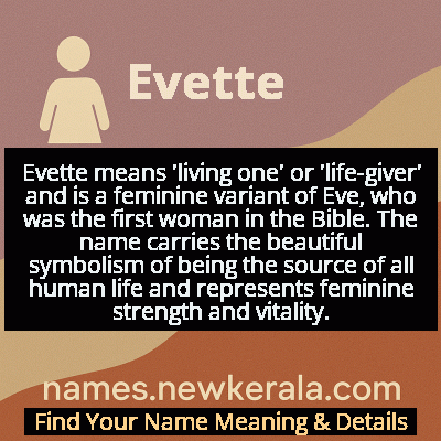 Evette Name Meaning and Origin
