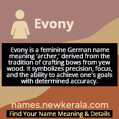 Evony Name Meaning and Origin