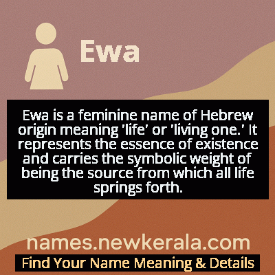 Ewa Name Meaning and Origin