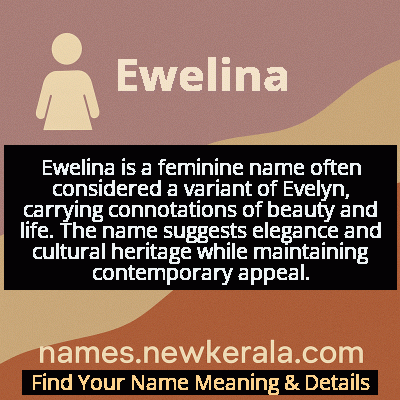 Ewelina Name Meaning and Origin