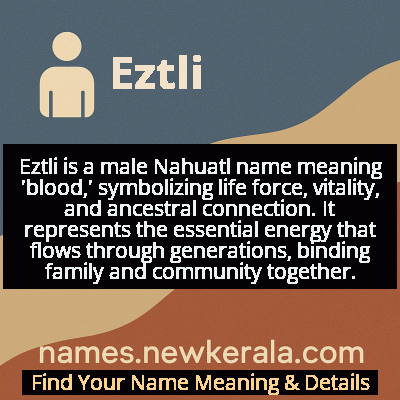 Eztli Name Meaning and Origin