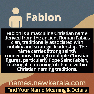 Fabion Name Meaning and Origin