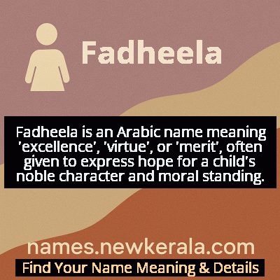 Fadheela Name Meaning and Origin