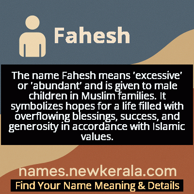 Fahesh Name Meaning and Origin
